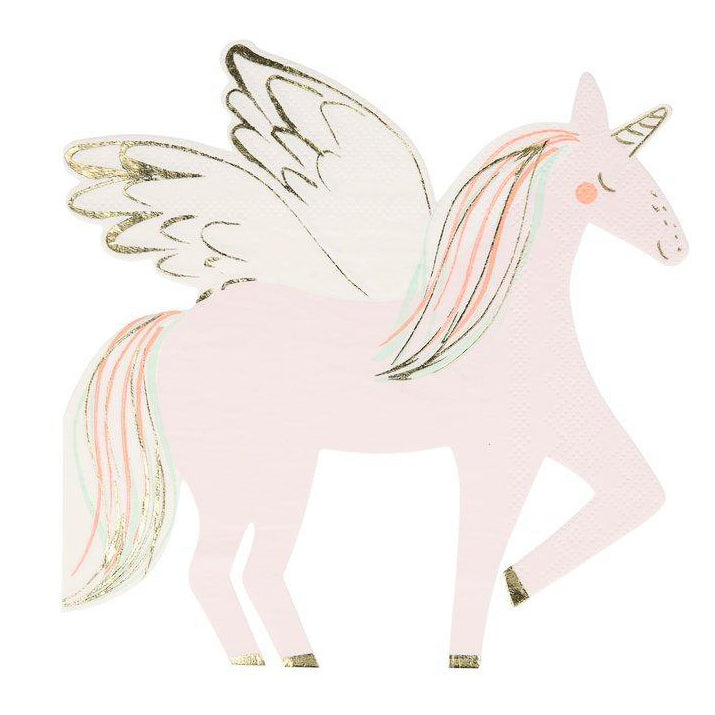 ENHJØRNING - Servietter(x16) - fra Meri Meri