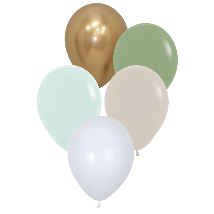 BALLONGPAKKE EUCALYPTUS 28 CM (30 STK)