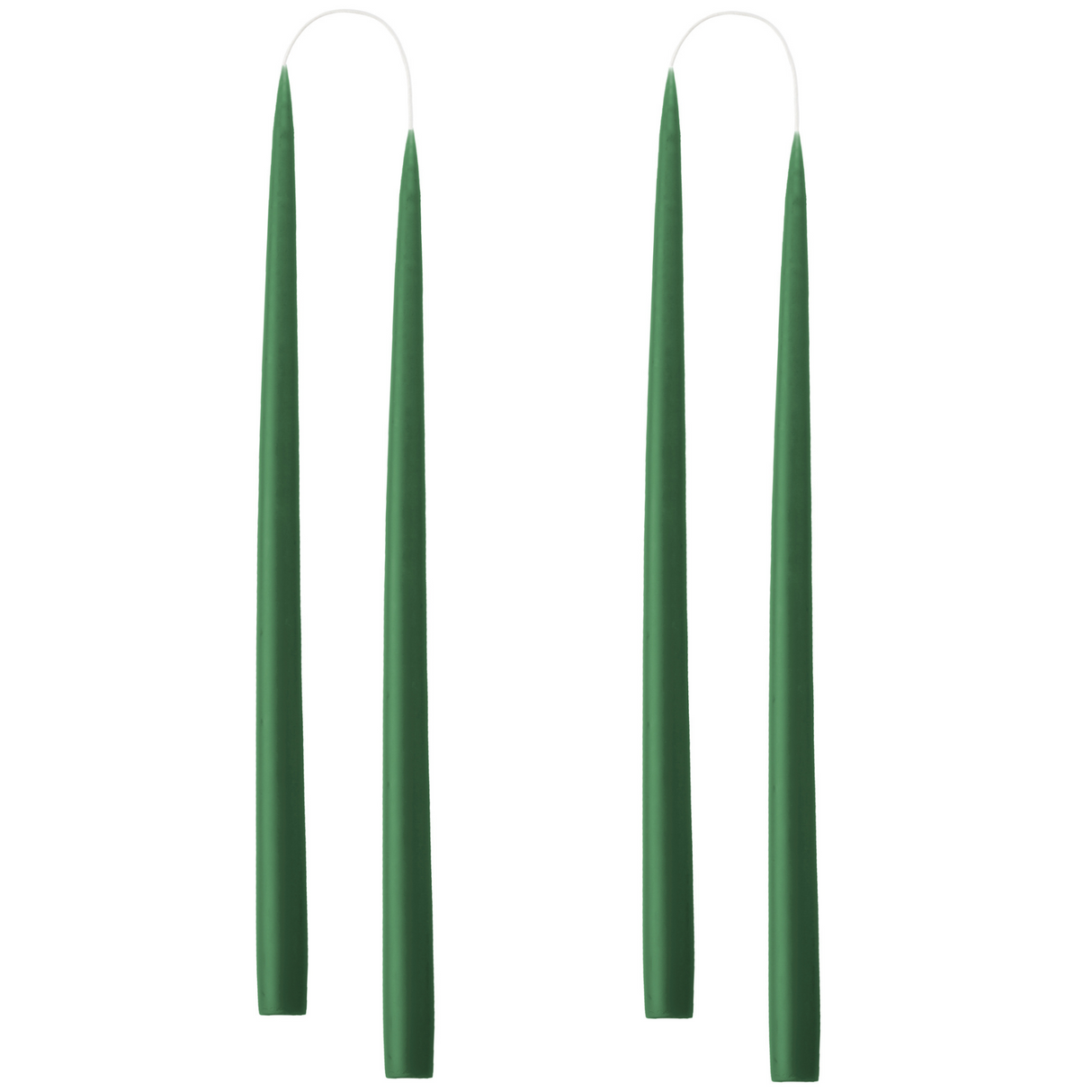 LYS FRA KUNSTINDUSTRIEN 35 CM - 2 STK BOTTLE GREEN