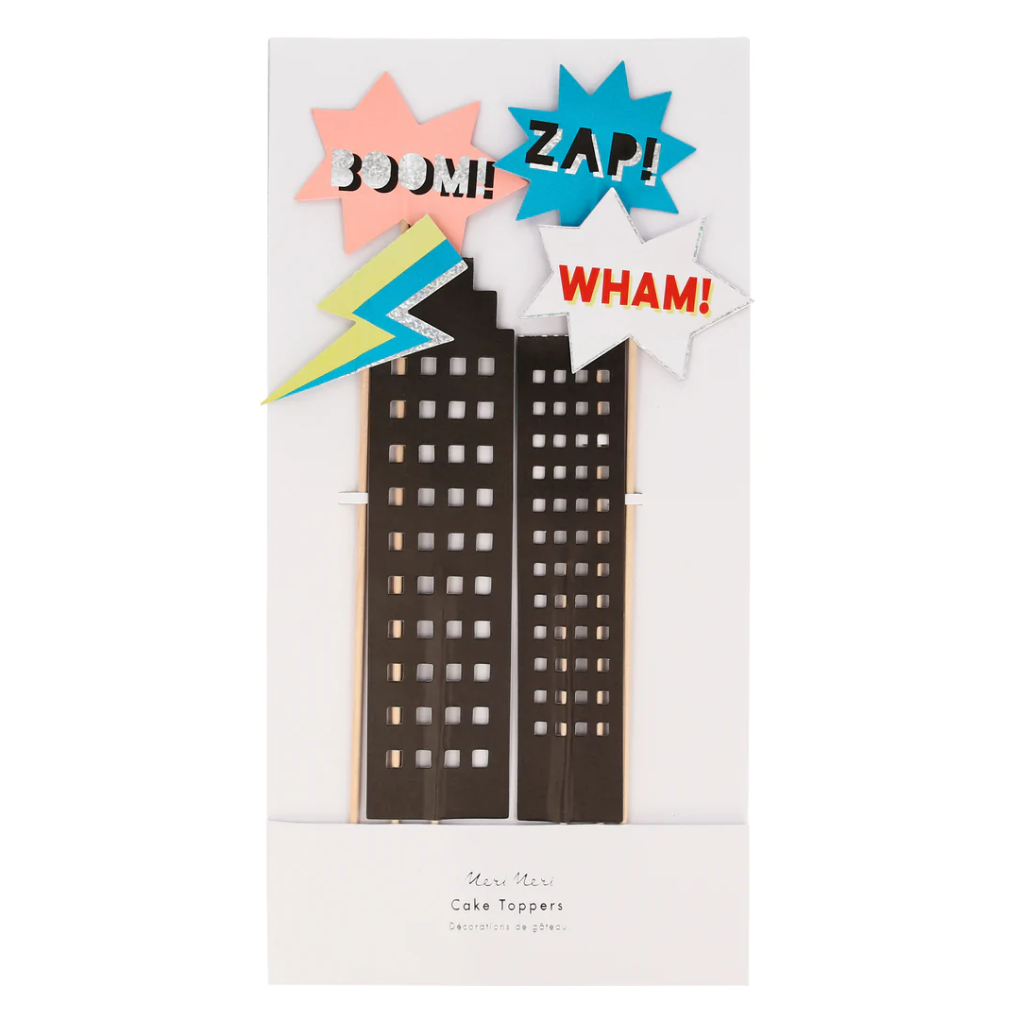 SUPERHELT - Cake Topper (6 deler)