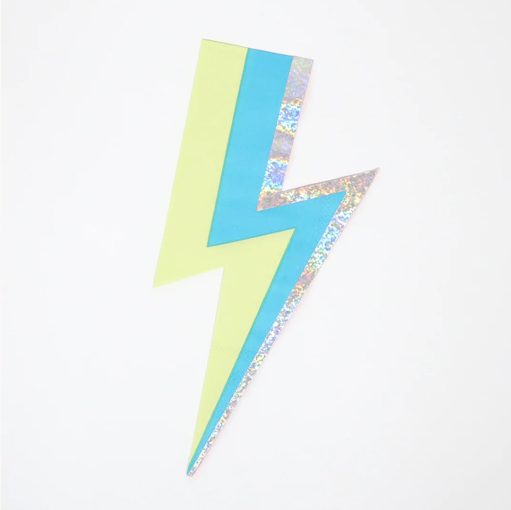 Lightning Bolt Napkins (x 16)