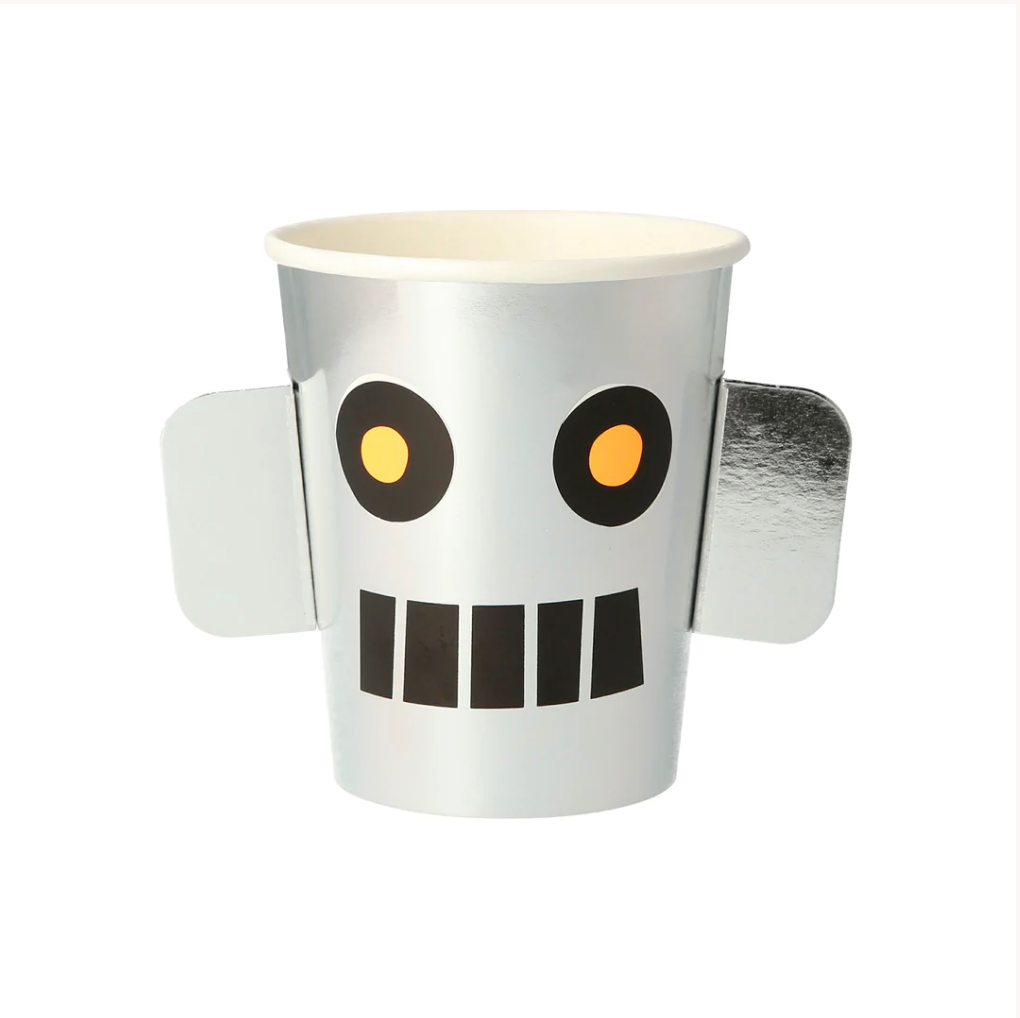 ROBOT / SPACE - Cups (x8) - fra Meri Meri