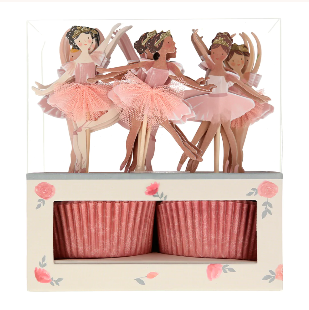 BALLERINA - Cupcake Kit (x 24 toppers) - fra Meri Meri