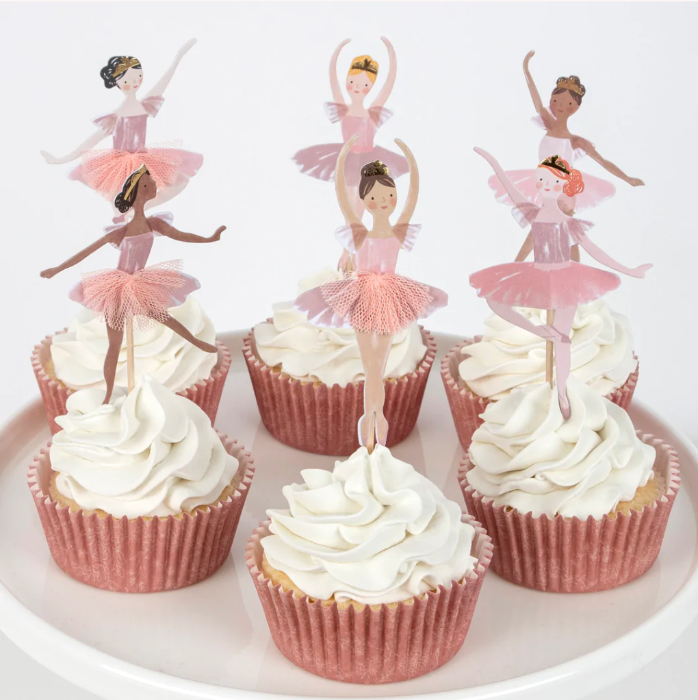 BALLERINA - Cupcake Kit (x 24 toppers) - fra Meri Meri