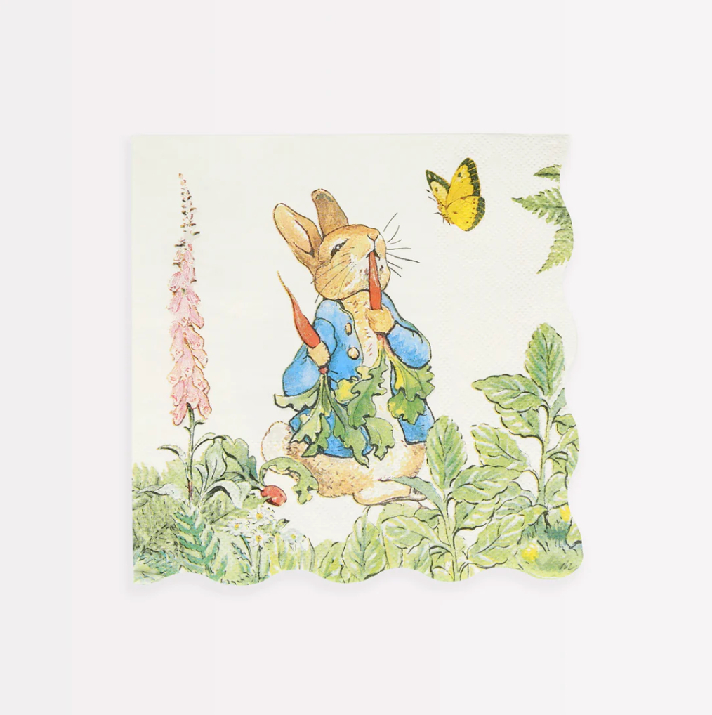 Peter Rabbit In The Garden Large Napkins (x 16