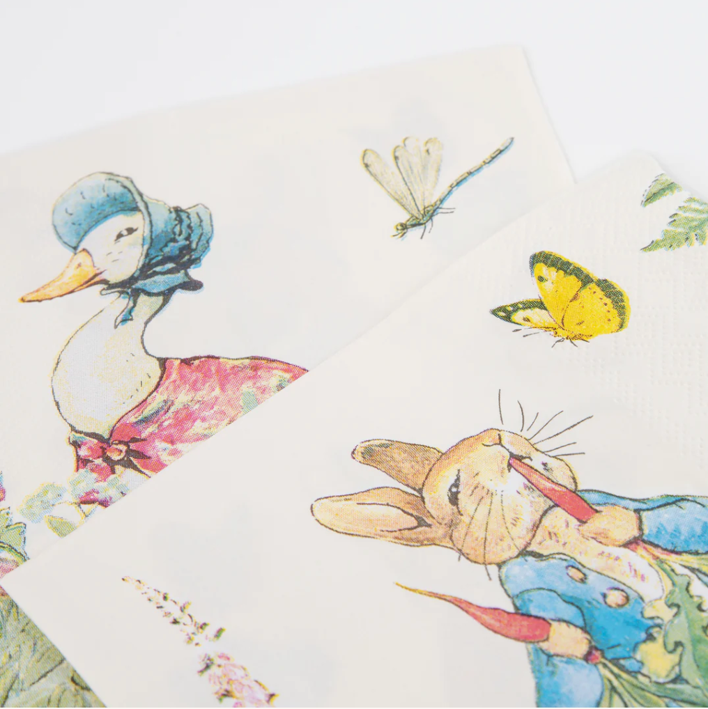 Peter Rabbit In The Garden Large Napkins (x 16