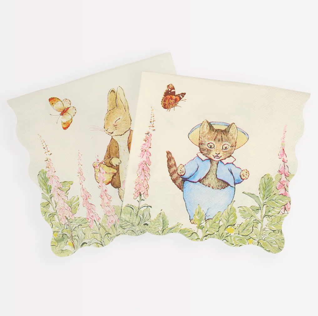 Peter Rabbit In The Garden Large Napkins (x 16