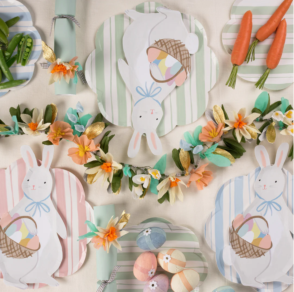 Ticking Stripe Dinner Plates 8 stk