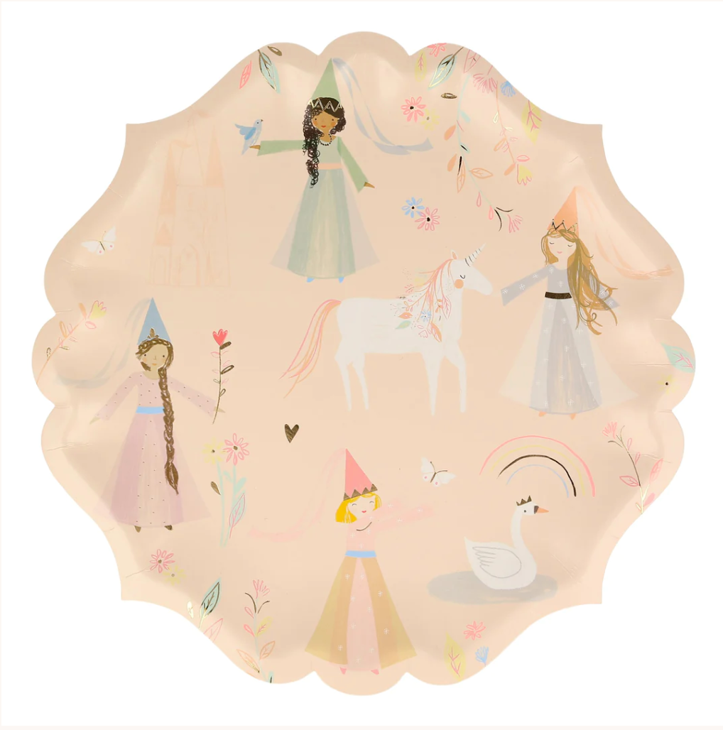 Princess Large Plates (x 8)