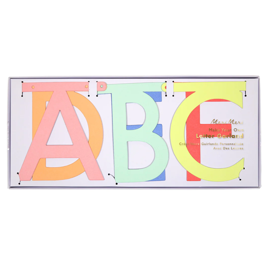 Neon Letter Garland Kit