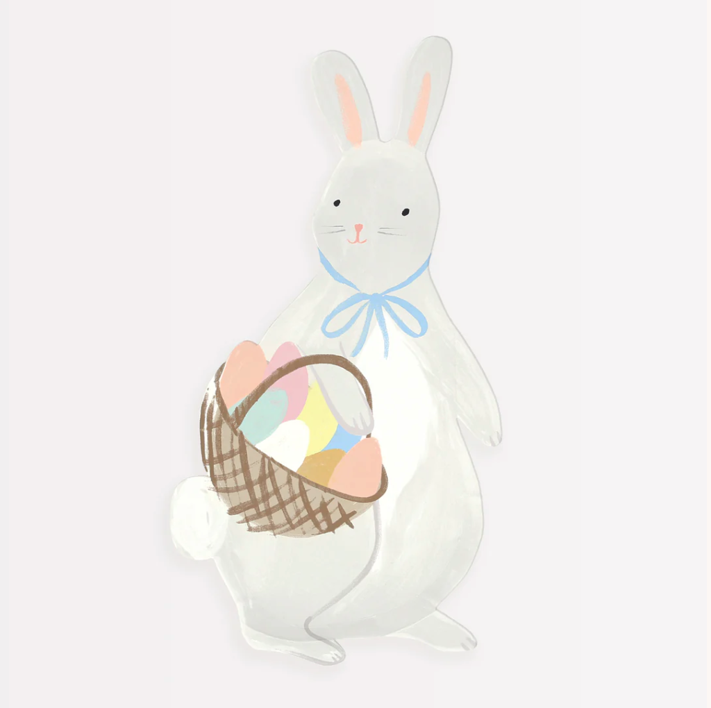 Bunny With Basket Plates - SS23