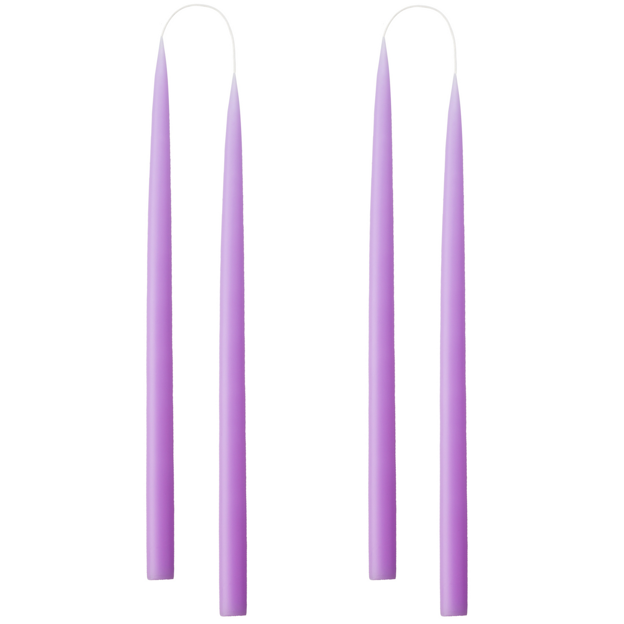 LYS FRA KUNSTINDUSTRIEN 35 CM - 2 STK PASTEL PURPLE