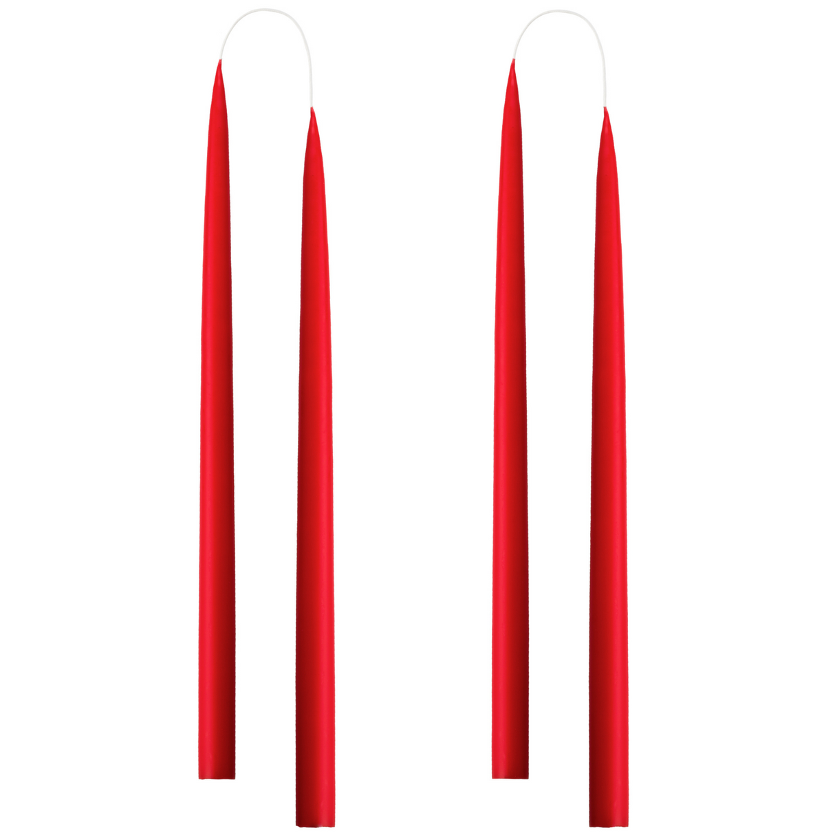 LYS FRA KUNSTINDUSTRIEN 35 CM - 2 STK CHRISTMAS RED
