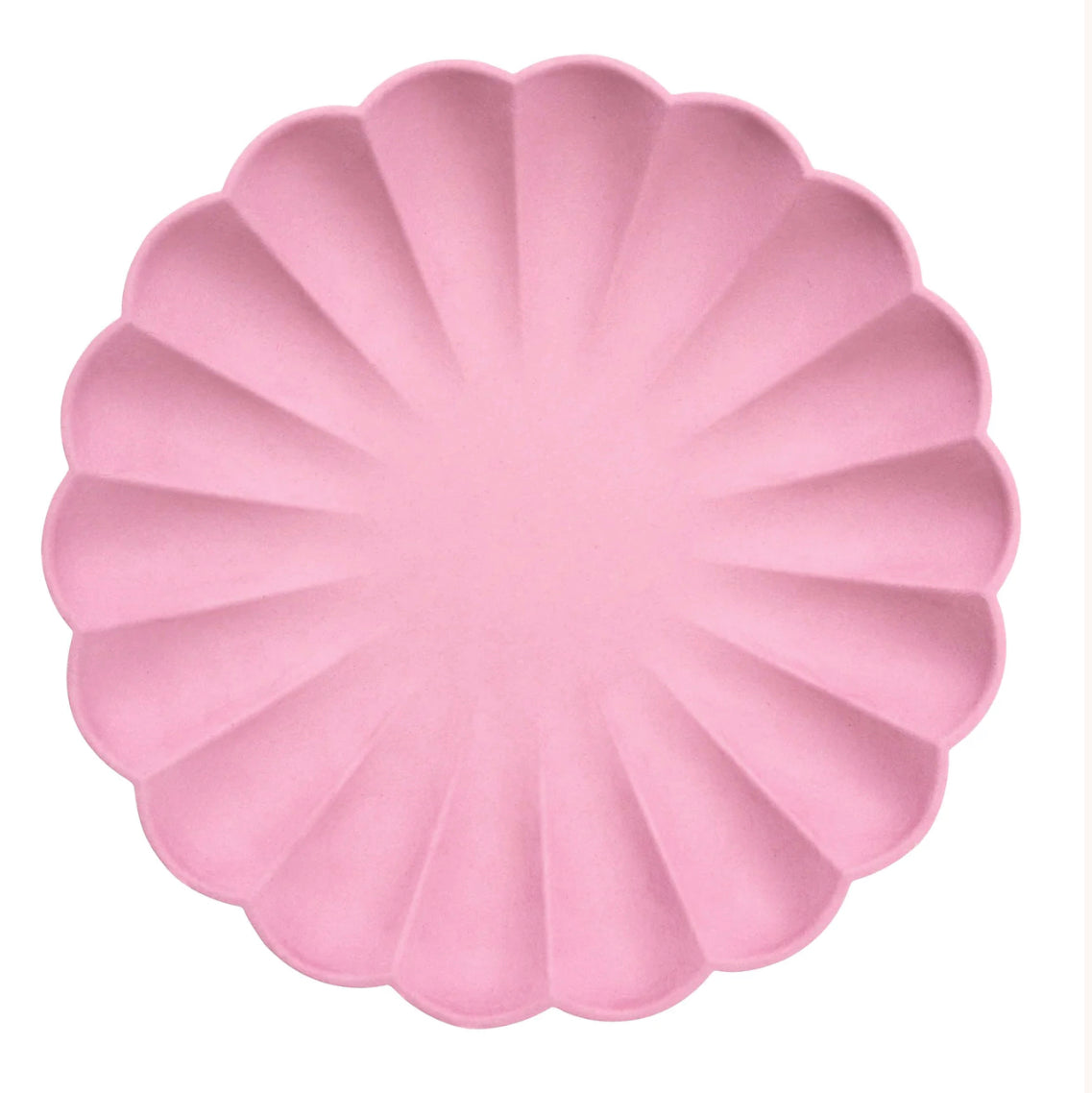 TALLERKEN - Bubblegum pink Simply Eco Large(x8) - fra Meri Meri