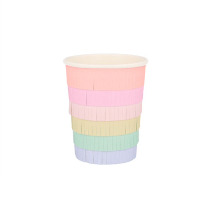 Birthday Rainbow Sun Cups  x 8