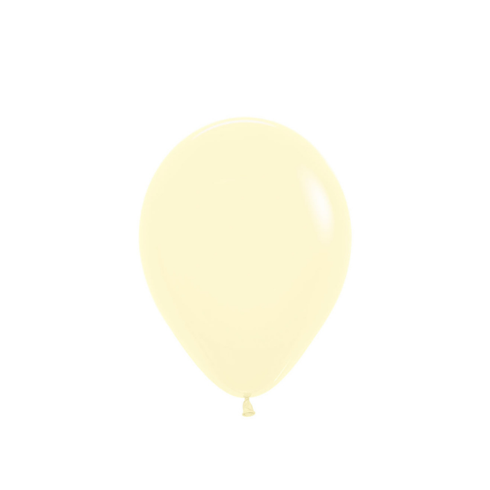 PASTEL YELLOW - 12 CM (10 STK) MINIBALLONGER