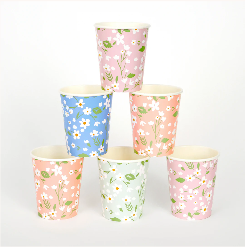 BLOMSTER - Cups (x12)- fra Meri Meri