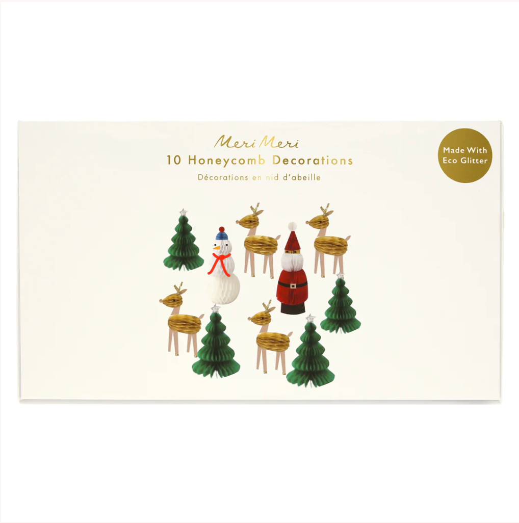 HONEYCOMB - Julefigurer  (x10) - fra Meri Meri