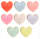 Party Palette Heart Large Plates (x 8)