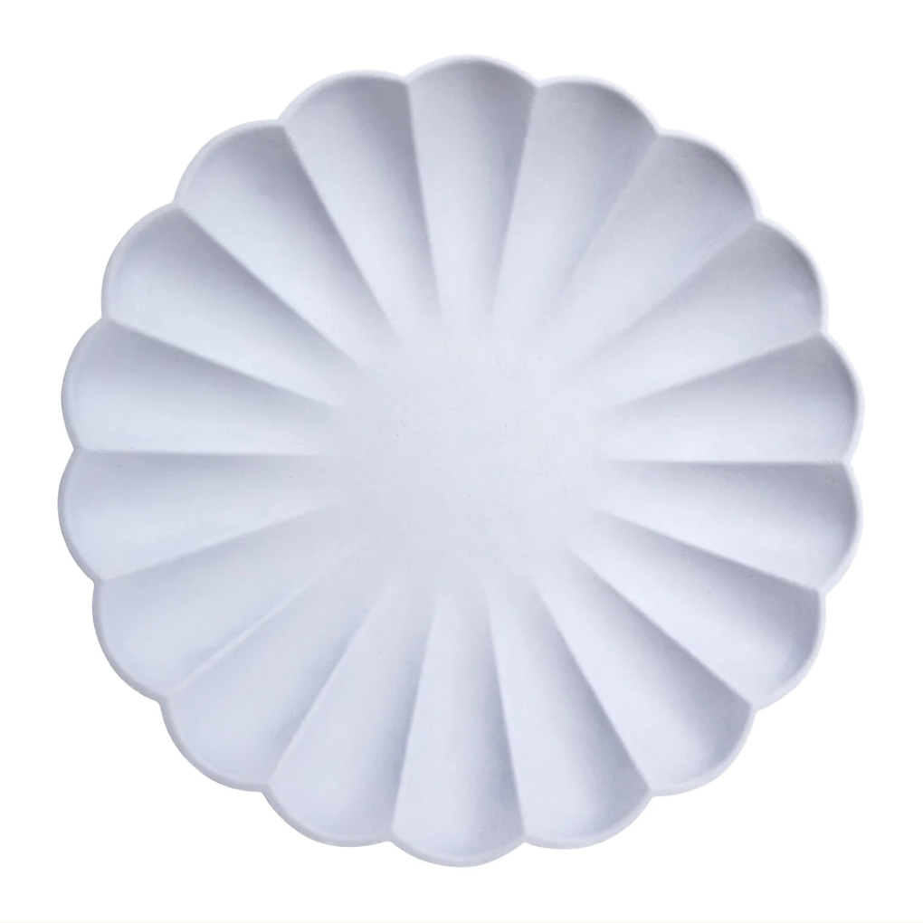 TALLERKEN - Blue Simply Eco Large(x8) - fra Meri Meri