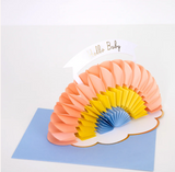 Honeycomb Rainbow Baby Card