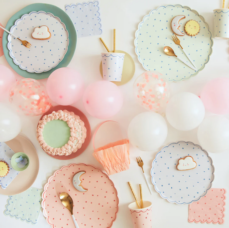 Star Pattern Side Plates (x 8)