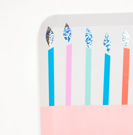 Birthday Cake Plates (x 8)
