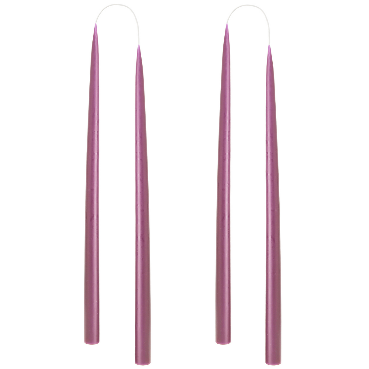 LYS FRA KUNSTINDUSTRIEN 35 CM - 2  STK LIGHT HEATHER