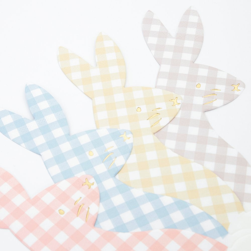 PÅSKE / GINGHAM - Servietter (x16) - fra Meri Meri