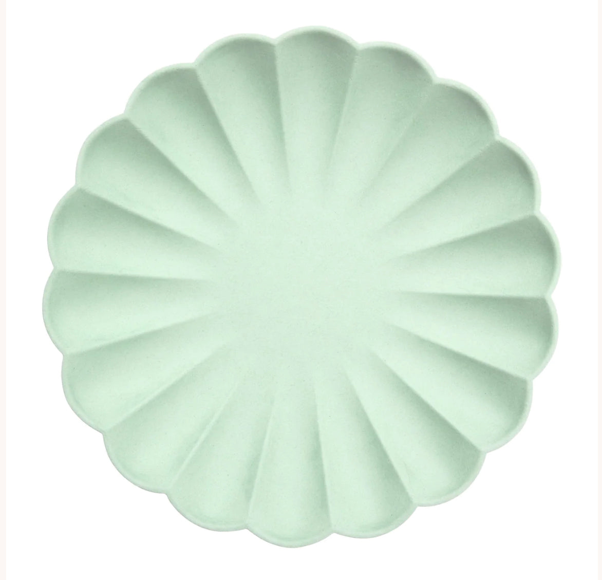 TALLERKEN - Mint sorbet Simply Eco Large(x8) - fra Meri Meri