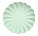 TALLERKEN - Mint sorbet Simply Eco Large(x8) - fra Meri Meri