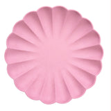 TALLERKEN - Bubblegum pink Simply Eco Large(x8) - fra Meri Meri